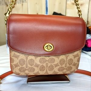 Coach Coated Canvas Signature Cassie Crossbody Bag w/ Dustbag